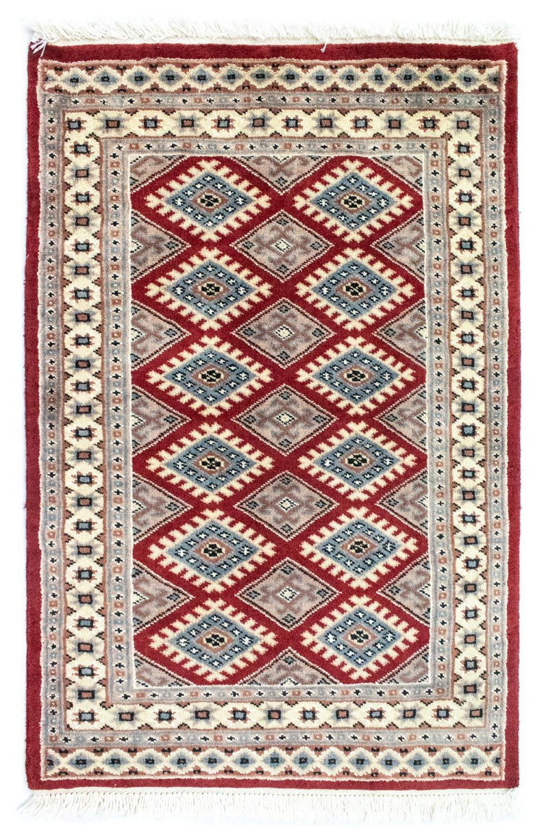 Alfombra Pakistani - 91 x 62 cm - rojo