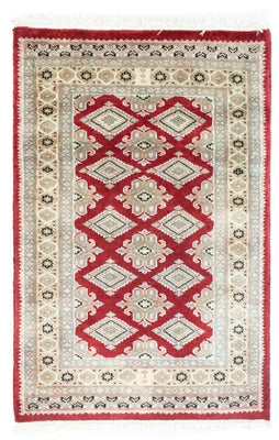 Alfombra Pakistani - 96 x 63 cm - rojo