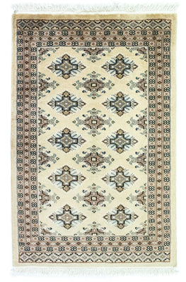Alfombra Pakistani - 93 x 61 cm - beige