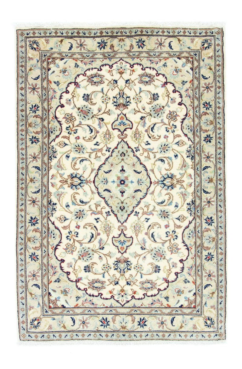 Alfombra persa - Keshan - 150 x 103 cm - beige
