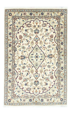 Alfombra persa - Keshan - 152 x 98 cm - beige