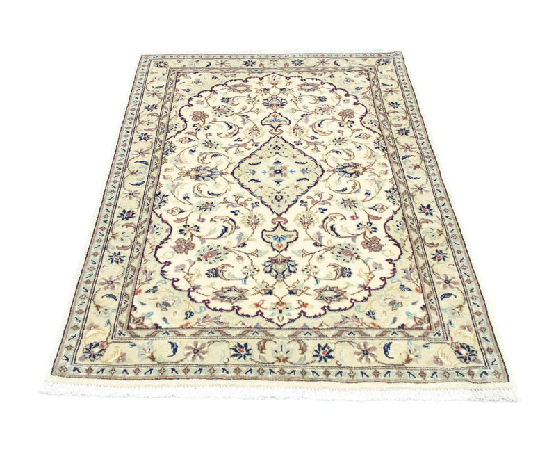 Alfombra persa - Keshan - 152 x 98 cm - beige