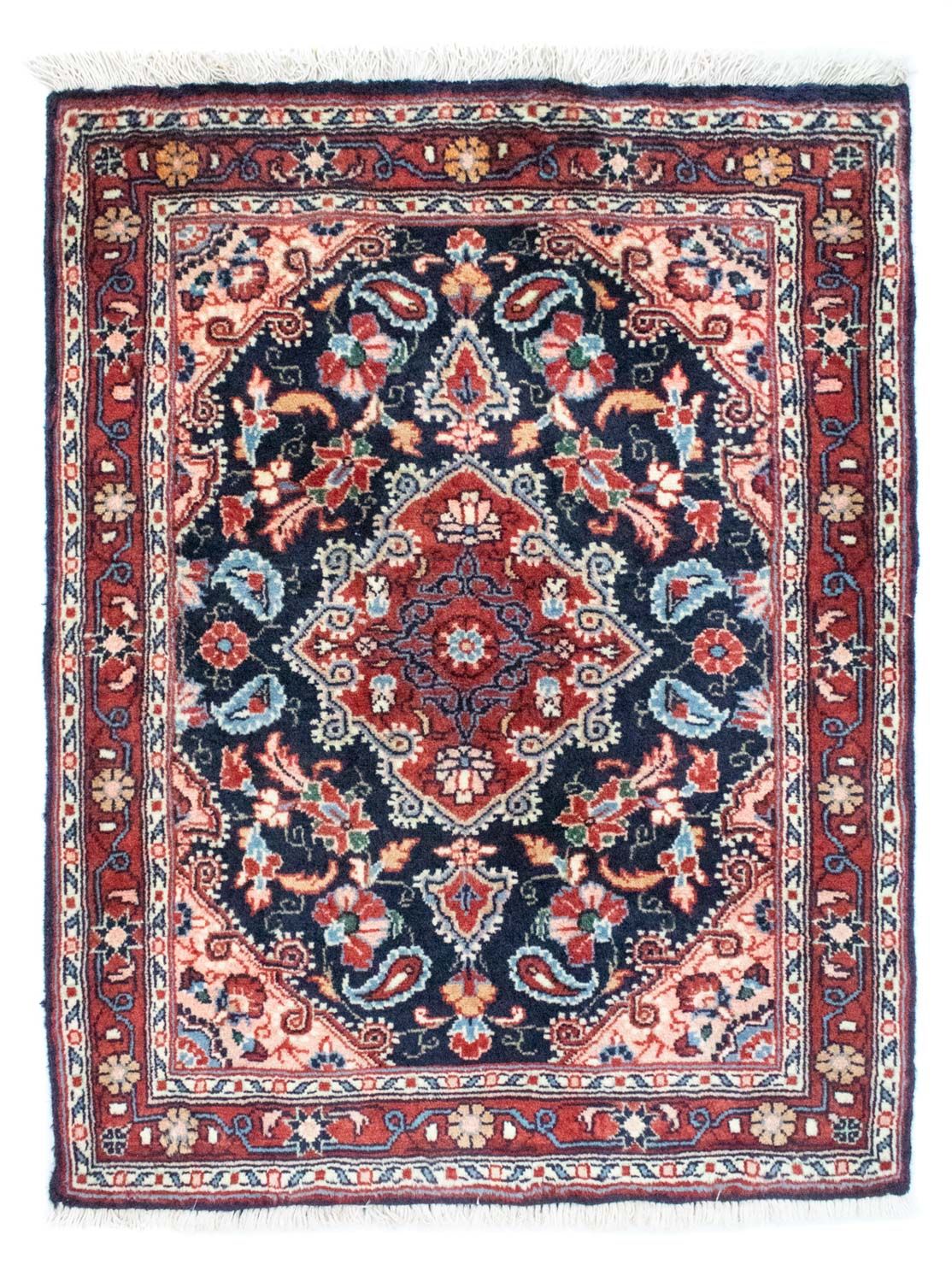 Alfombra persa - Bidjar - 90 x 73 cm - azul