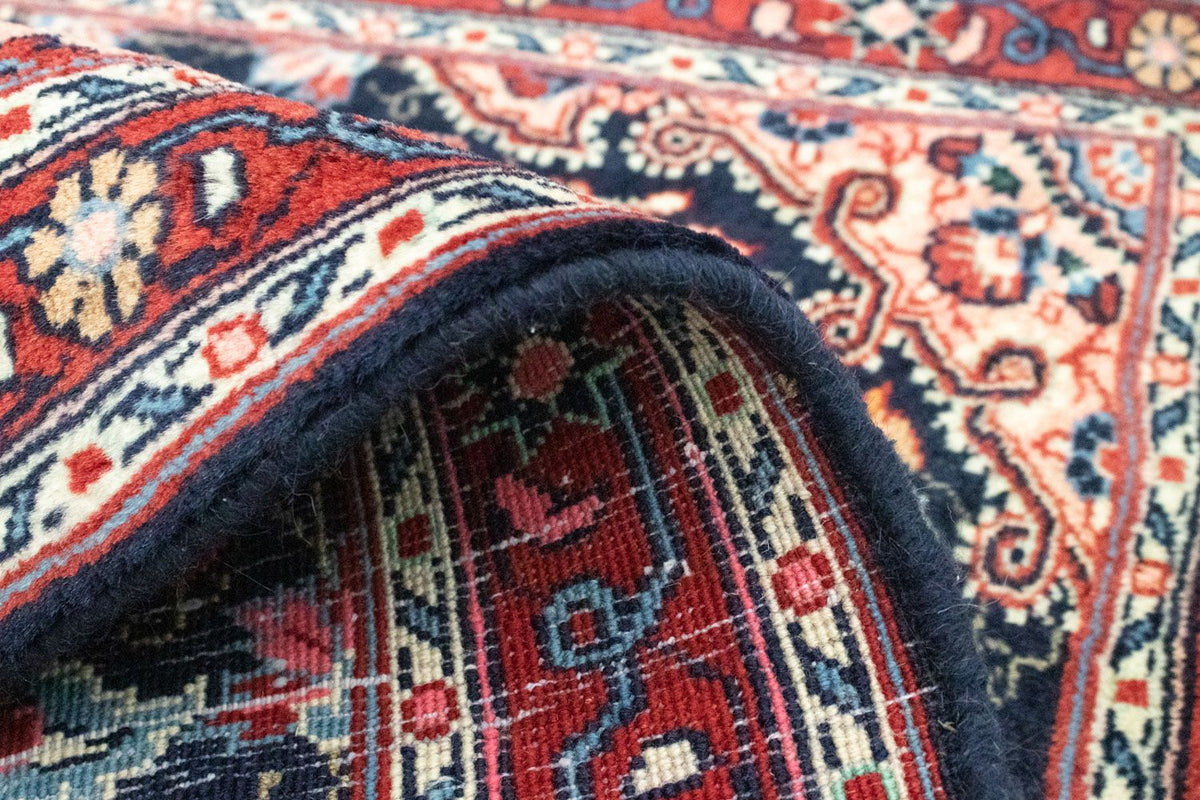 Alfombra persa - Bidjar - 90 x 73 cm - azul