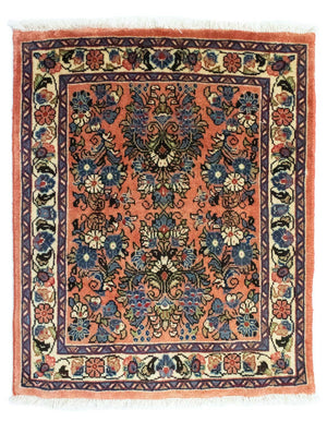 Alfombra persa - Clásica cuadrado  - 75 x 65 cm - marrón