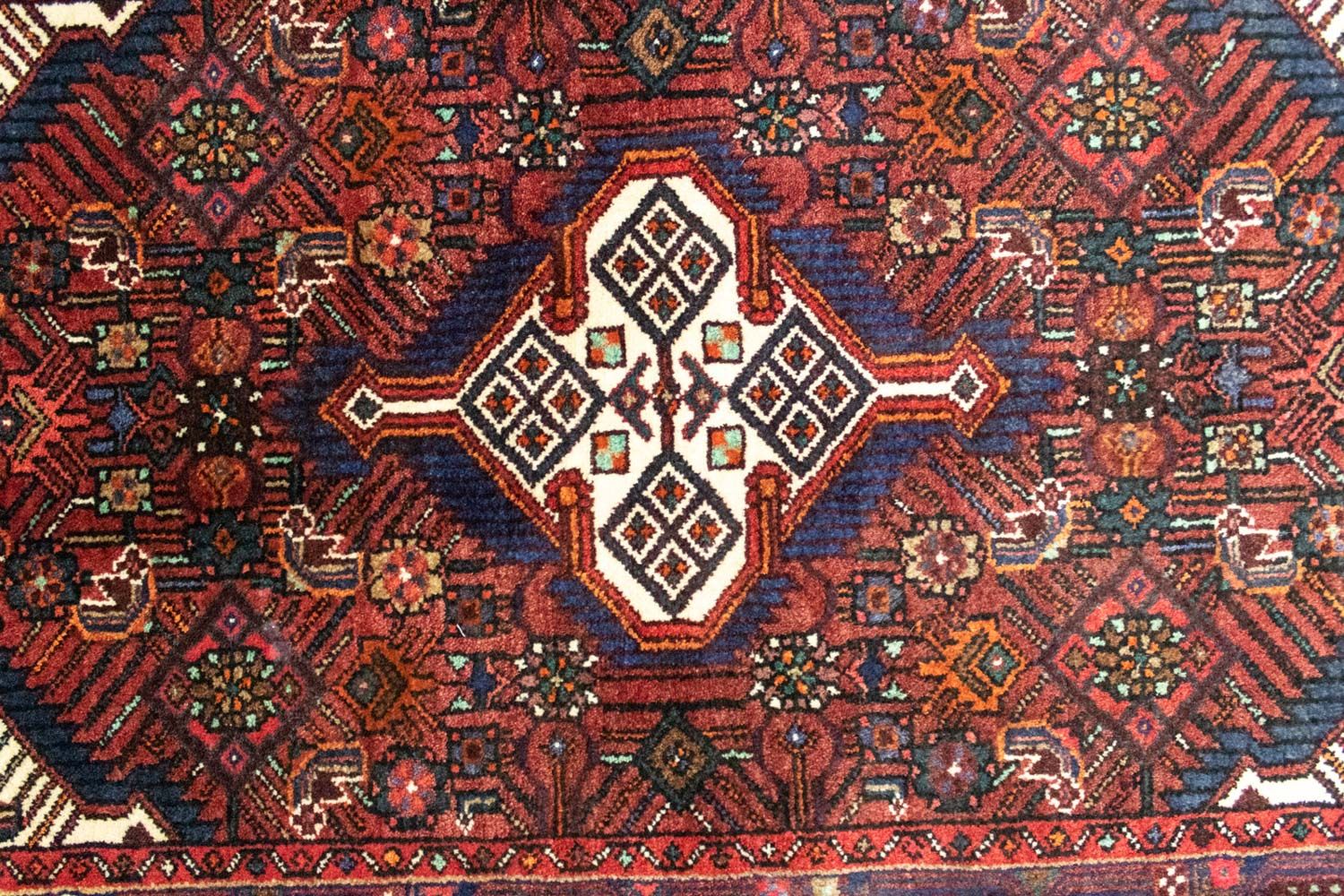Alfombra persa - Nómada - 124 x 80 cm - marrón