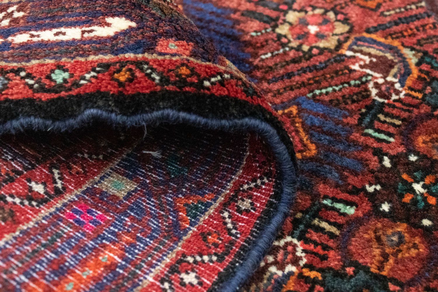 Alfombra persa - Nómada - 124 x 80 cm - marrón