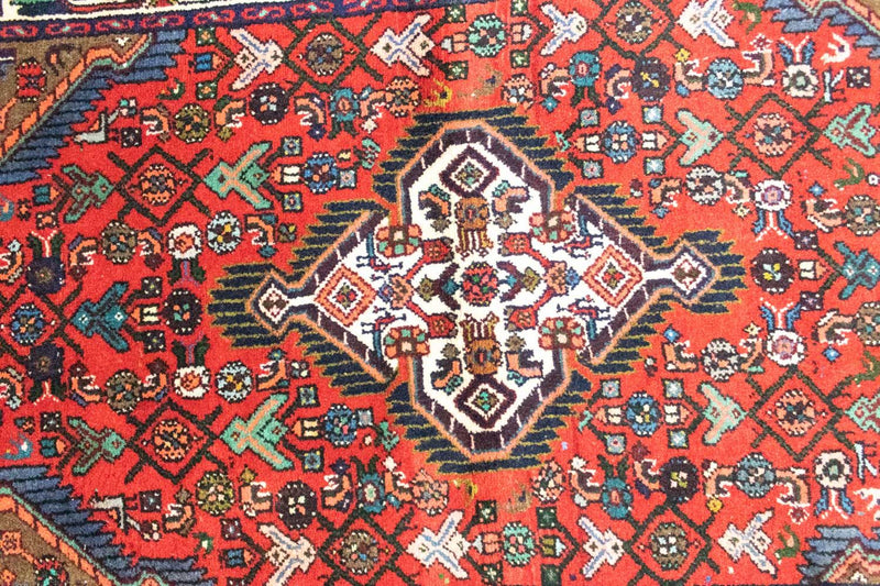 Alfombra persa - Nómada - 122 x 85 cm - rojo