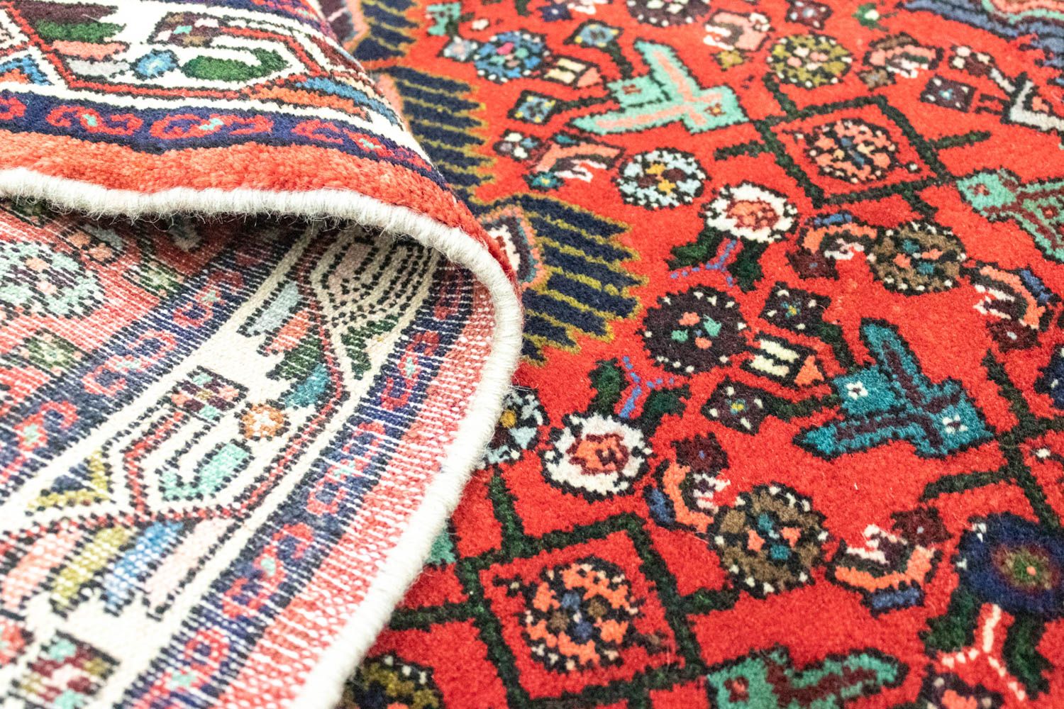 Alfombra persa - Nómada - 122 x 85 cm - rojo