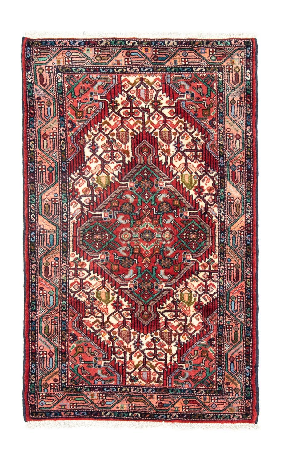 Alfombra persa - Nómada - 122 x 80 cm - rojo