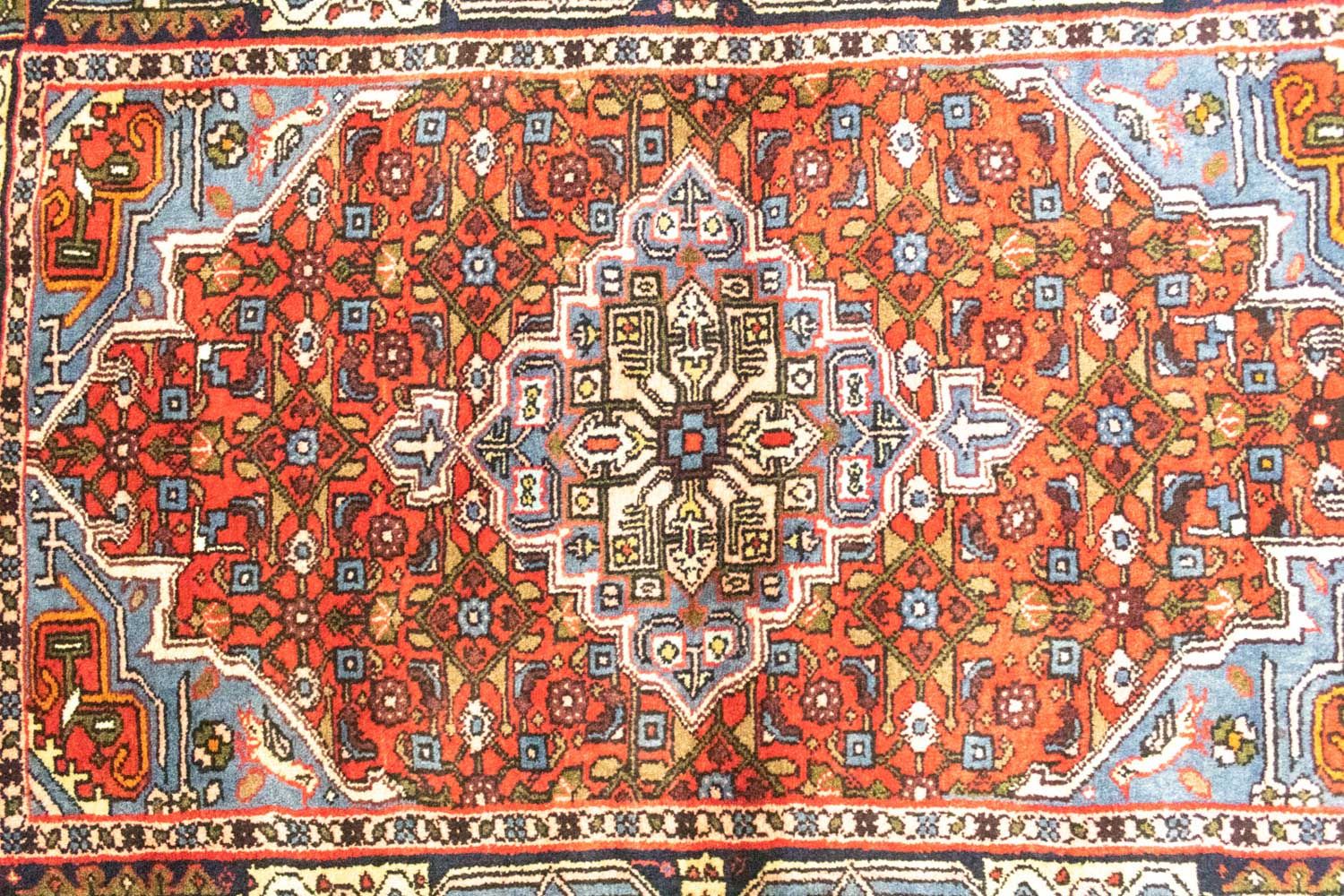 Alfombra persa - Nómada - 130 x 85 cm - rojo