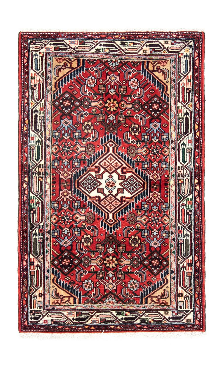 Alfombra persa - Nómada - 118 x 80 cm - rojo