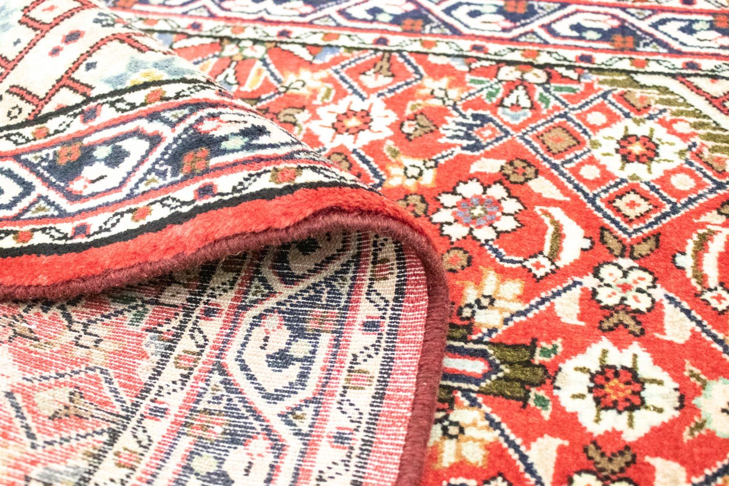 Alfombra persa - Nómada - 125 x 87 cm - rojo