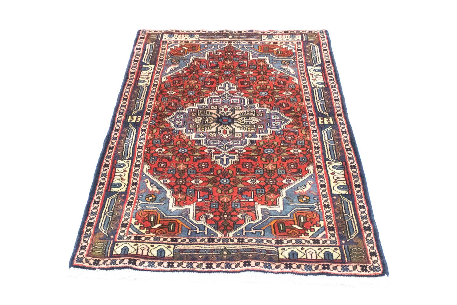 Alfombra persa - Nómada - 130 x 85 cm - rojo