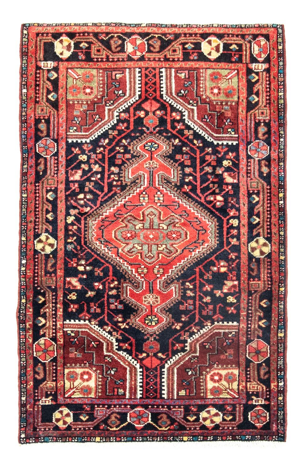 Alfombra persa - Nómada - 138 x 90 cm - azul
