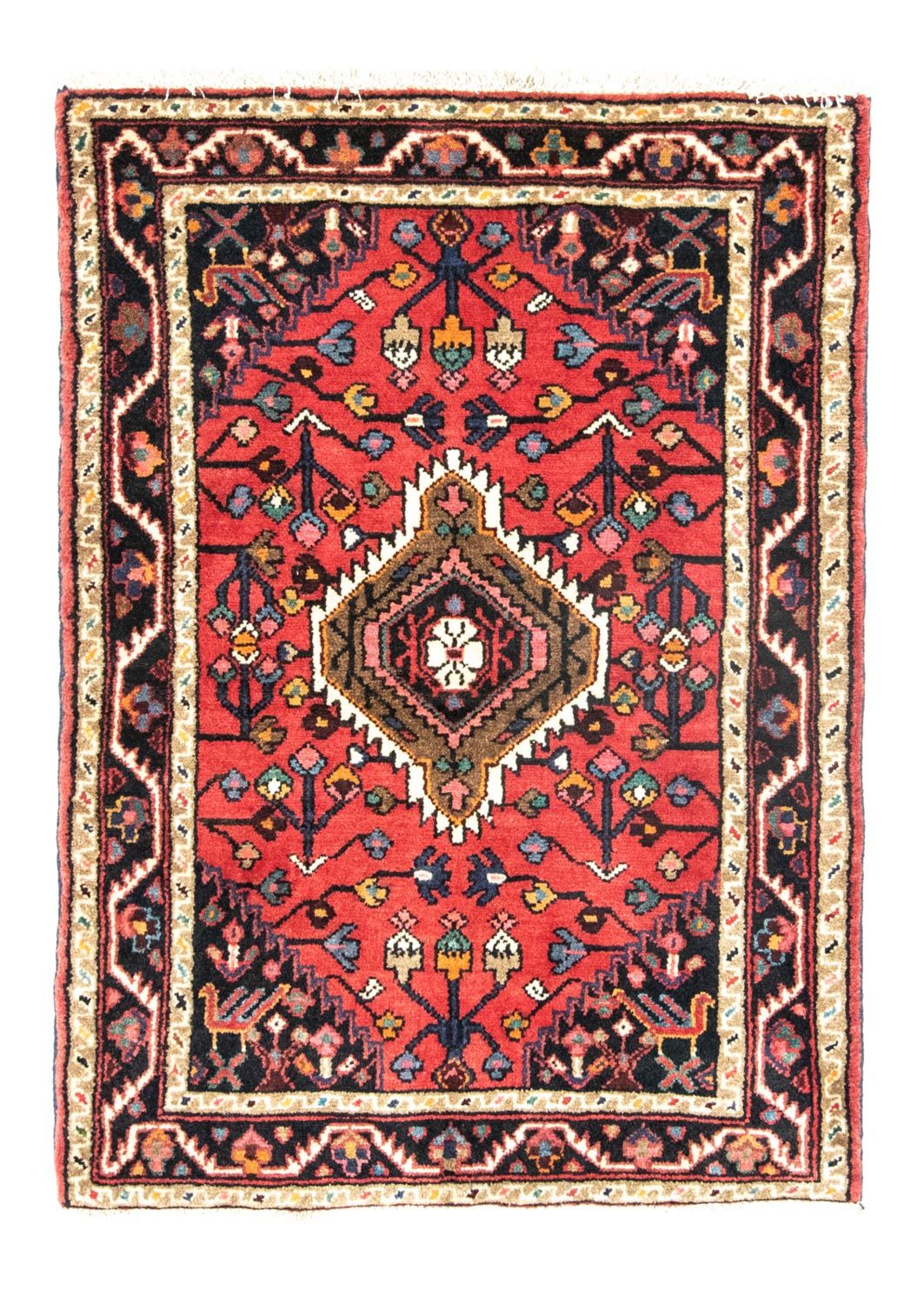 Alfombra persa - Nómada - 122 x 80 cm - rojo
