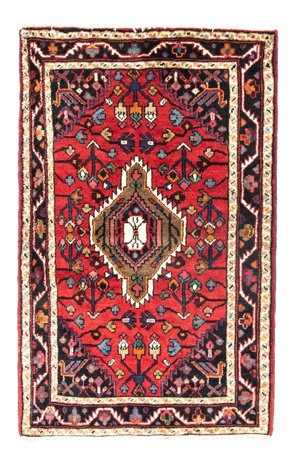 Alfombra persa - Nómada - 133 x 85 cm - rojo