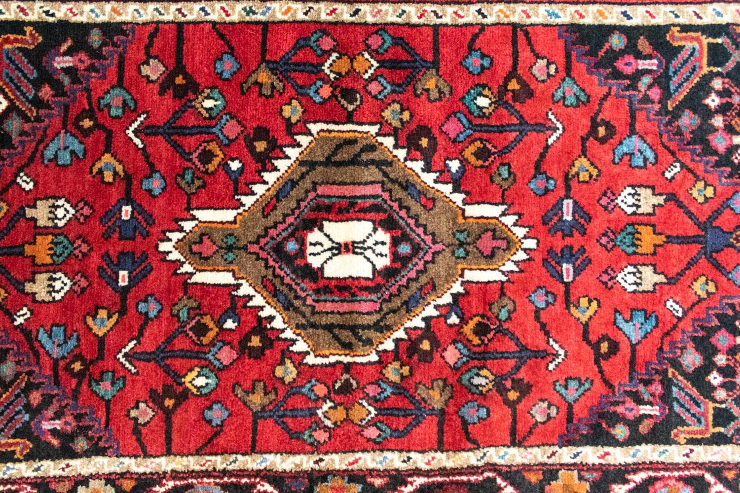 Alfombra persa - Nómada - 133 x 85 cm - rojo