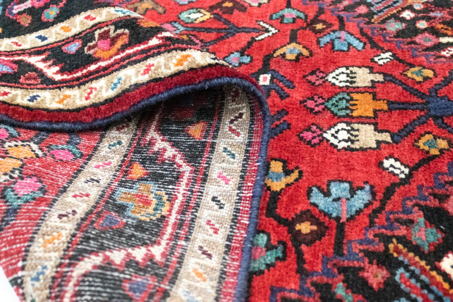 Alfombra persa - Nómada - 133 x 85 cm - rojo