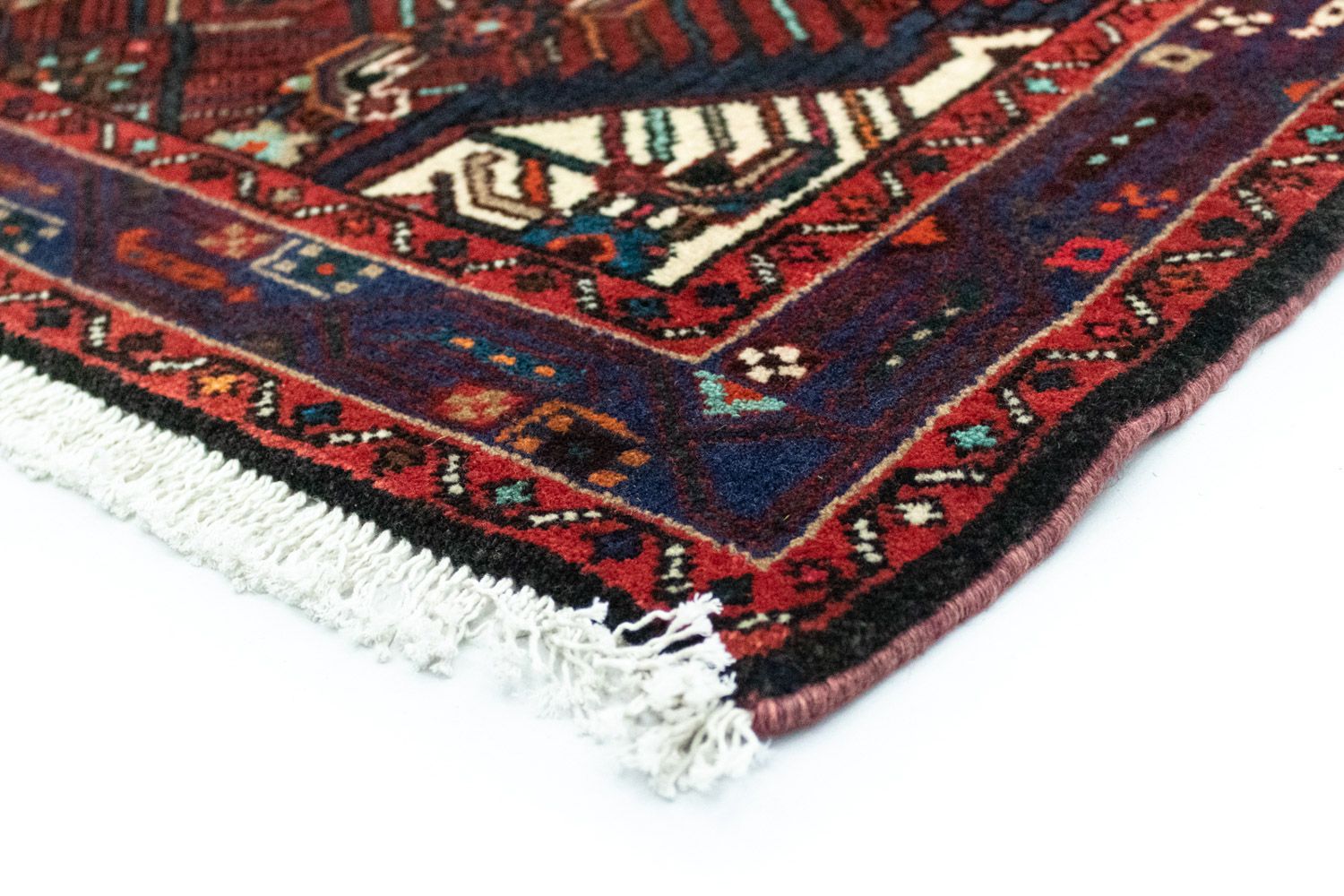 Alfombra persa - Nómada - 121 x 80 cm - azul