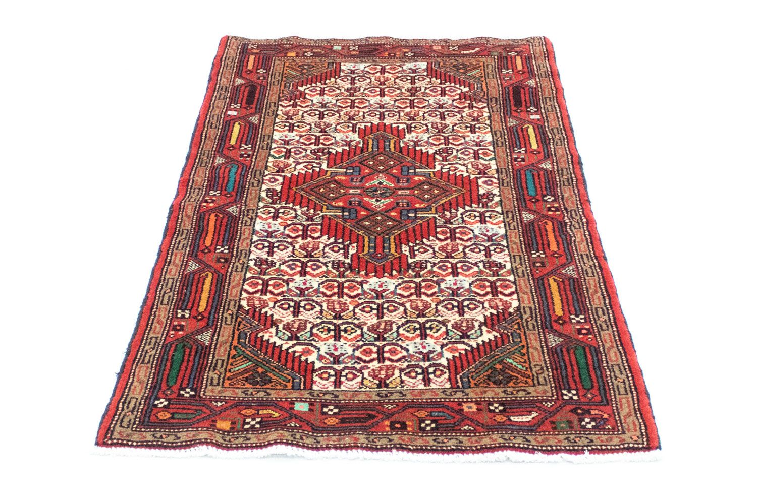 Alfombra persa - Nómada - 142 x 80 cm - rojo