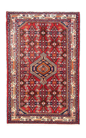 Alfombra persa - Nómada - 124 x 80 cm - rojo