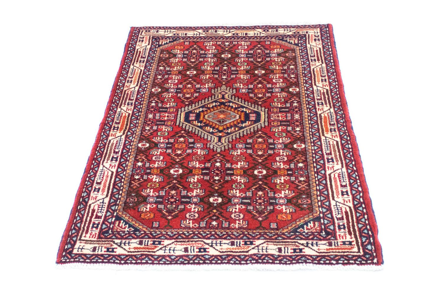 Alfombra persa - Nómada - 124 x 80 cm - rojo