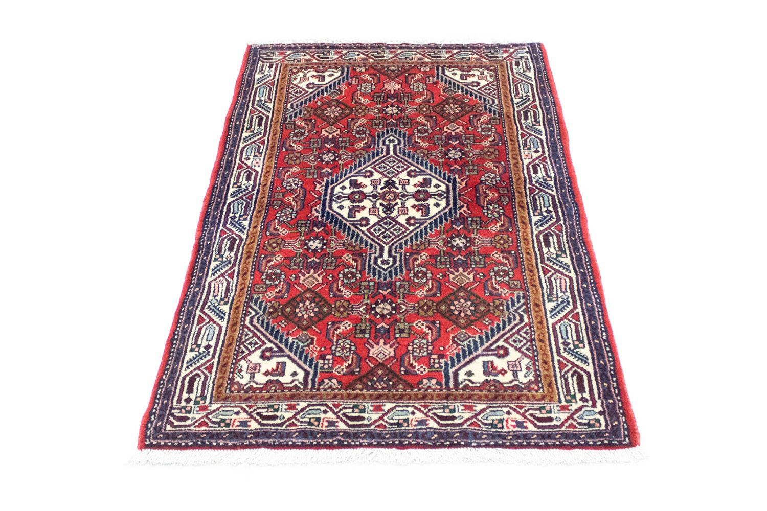 Alfombra persa - Nómada - 135 x 84 cm - rojo