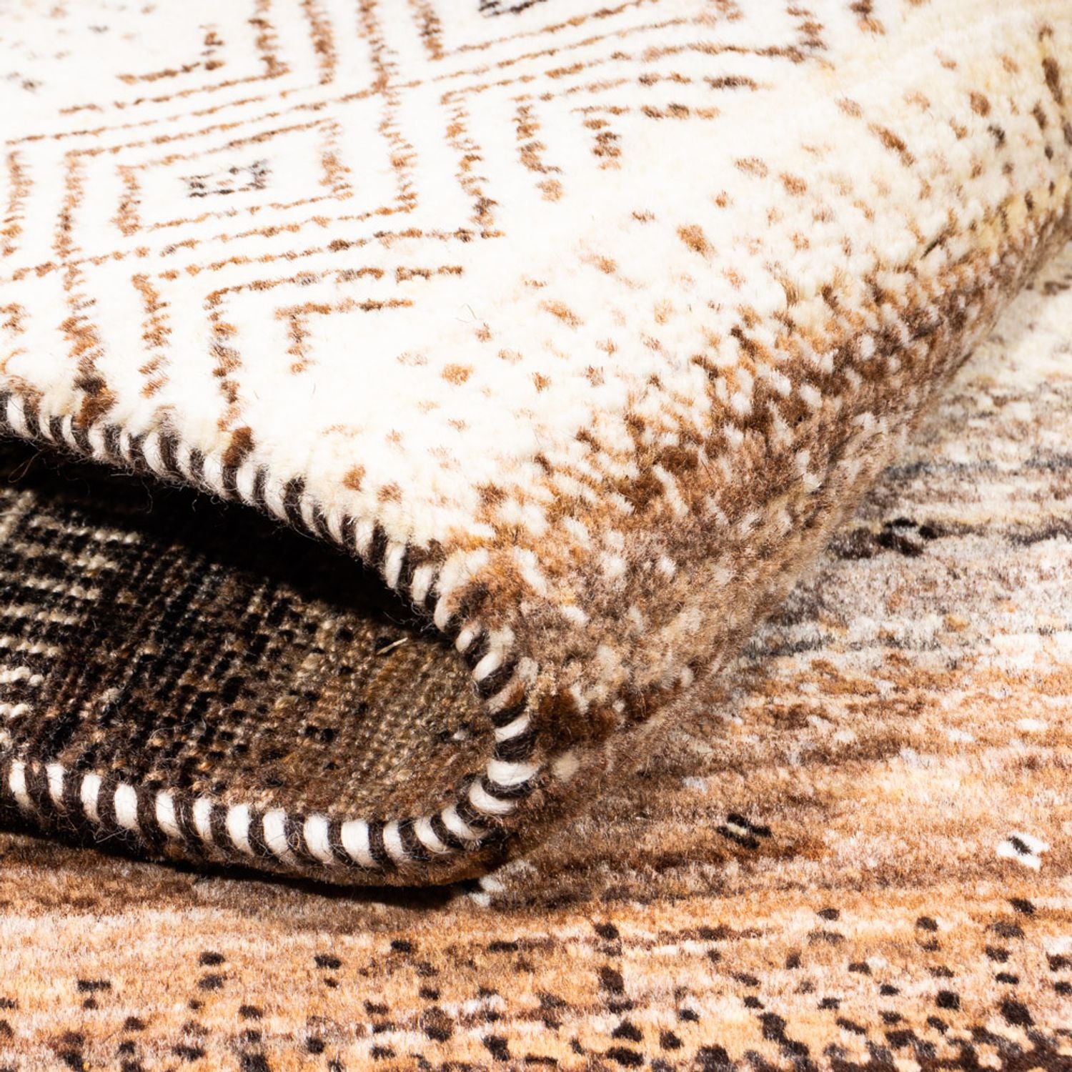 Alfombra Gabbeh - Loribaft Persa - 150 x 93 cm - natural