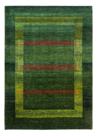 Alfombra Gabbeh - Loribaft Persa - 245 x 175 cm - verde
