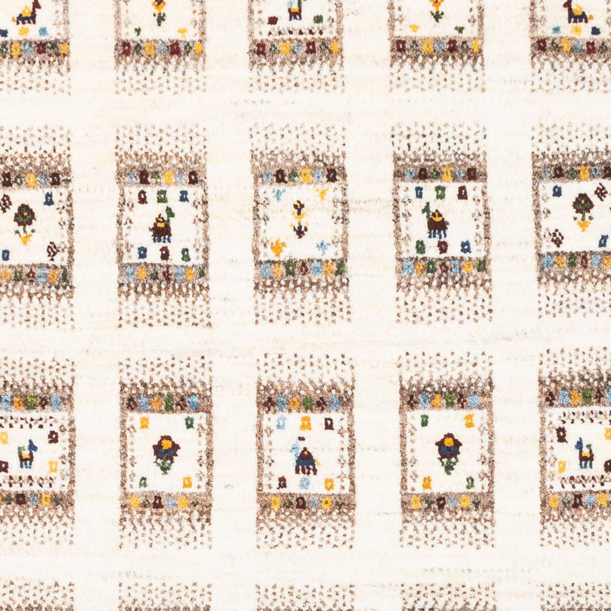 Alfombra Gabbeh - Loribaft Persa - Real - 164 x 101 cm - natural