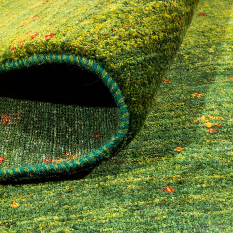 Alfombra Gabbeh - Loribaft Persa - 238 x 172 cm - verde
