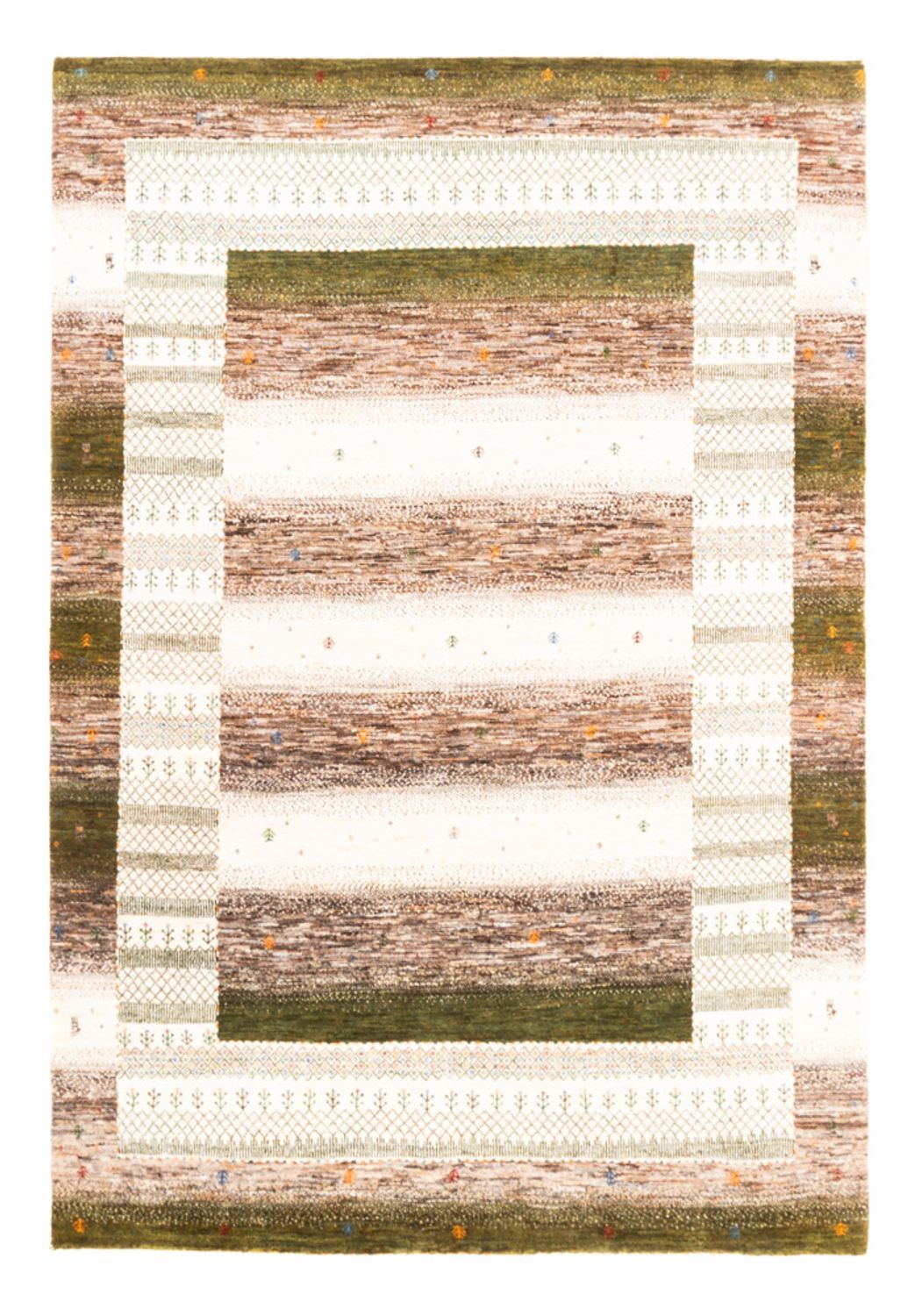 Alfombra Gabbeh - Loribaft Persa - 239 x 172 cm - natural