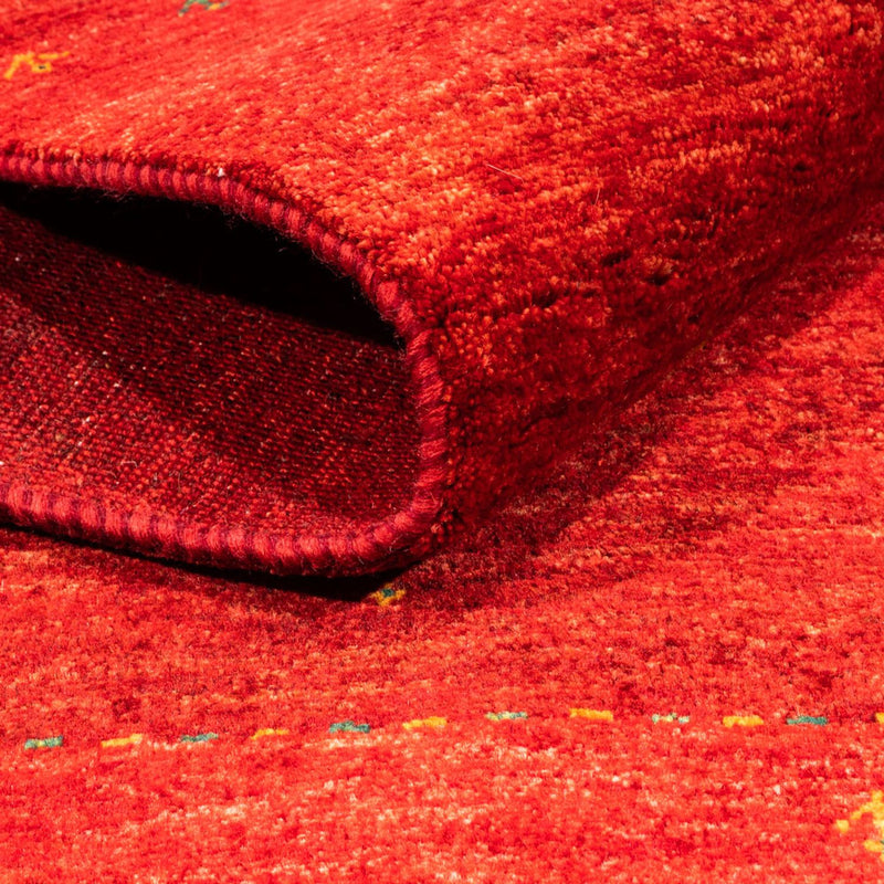 Alfombra Gabbeh - Loribaft Persa - 164 x 120 cm - rojo