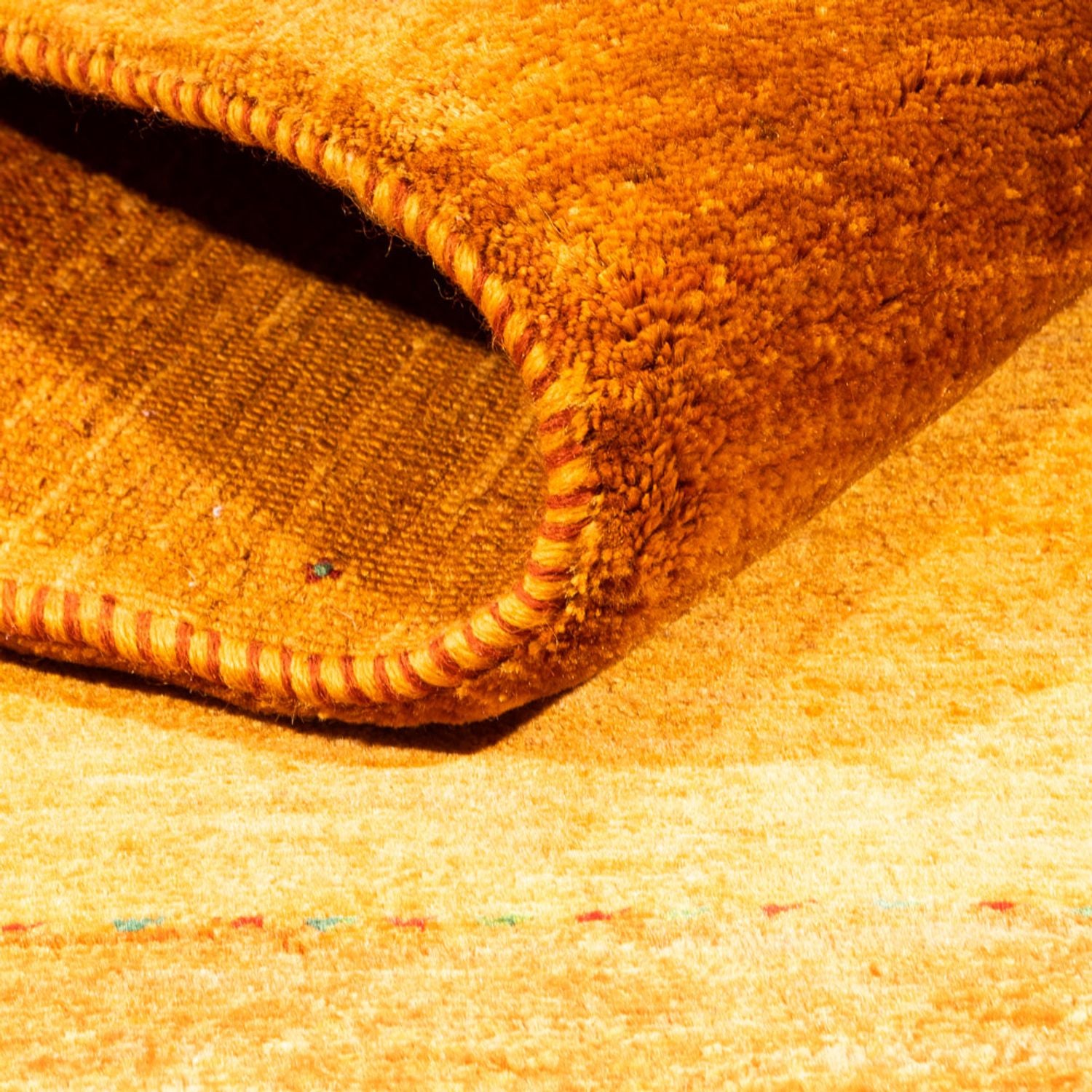 Alfombra Gabbeh - Loribaft Persa - 186 x 126 cm - naranja