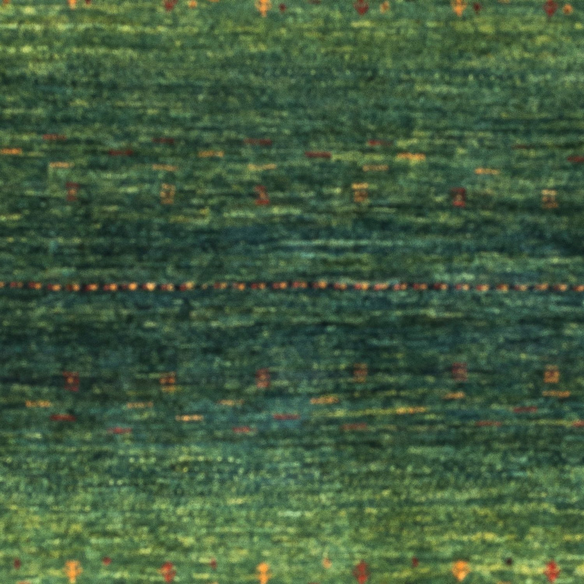 Alfombra Gabbeh - Loribaft Persa - 139 x 99 cm - verde