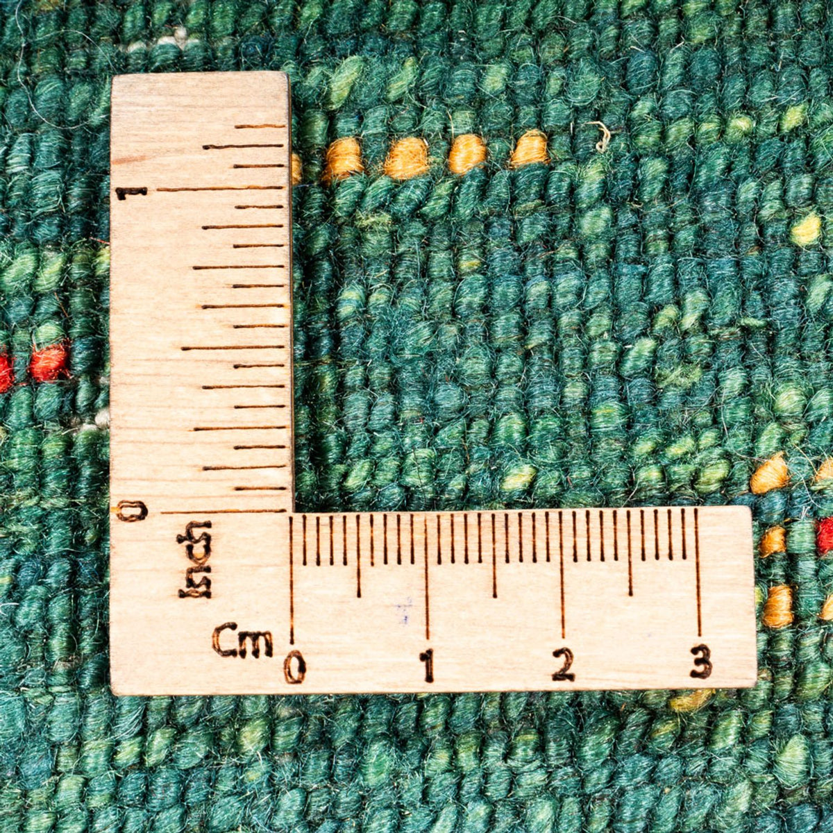 Alfombra Gabbeh - Loribaft Persa - 139 x 99 cm - verde