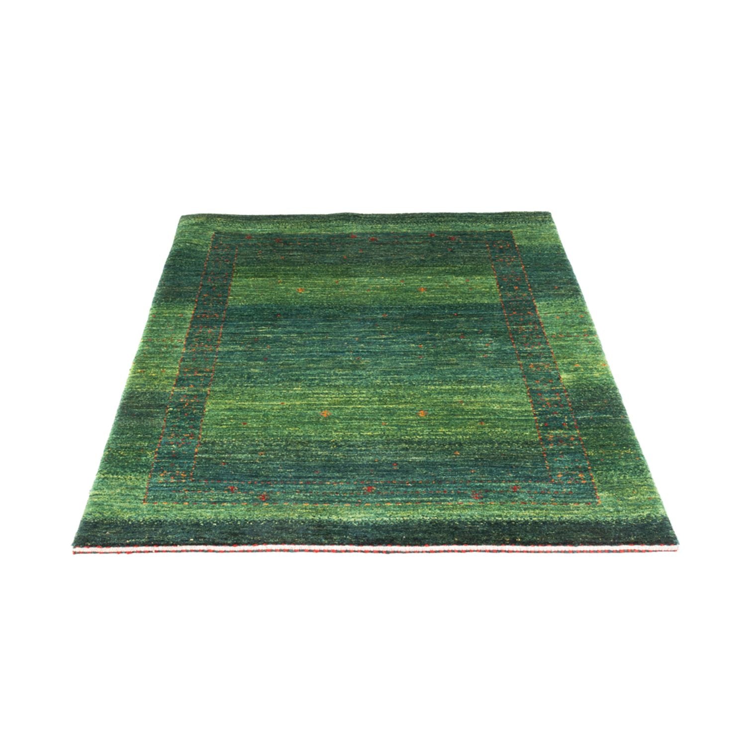 Alfombra Gabbeh - Loribaft Persa - 146 x 98 cm - verde