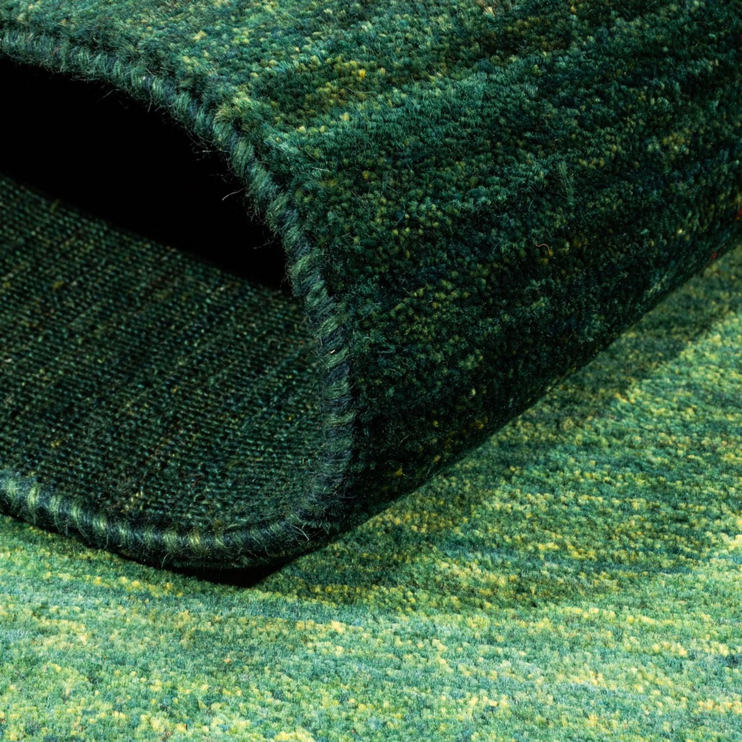 Alfombra Gabbeh - Loribaft Persa - 148 x 97 cm - verde