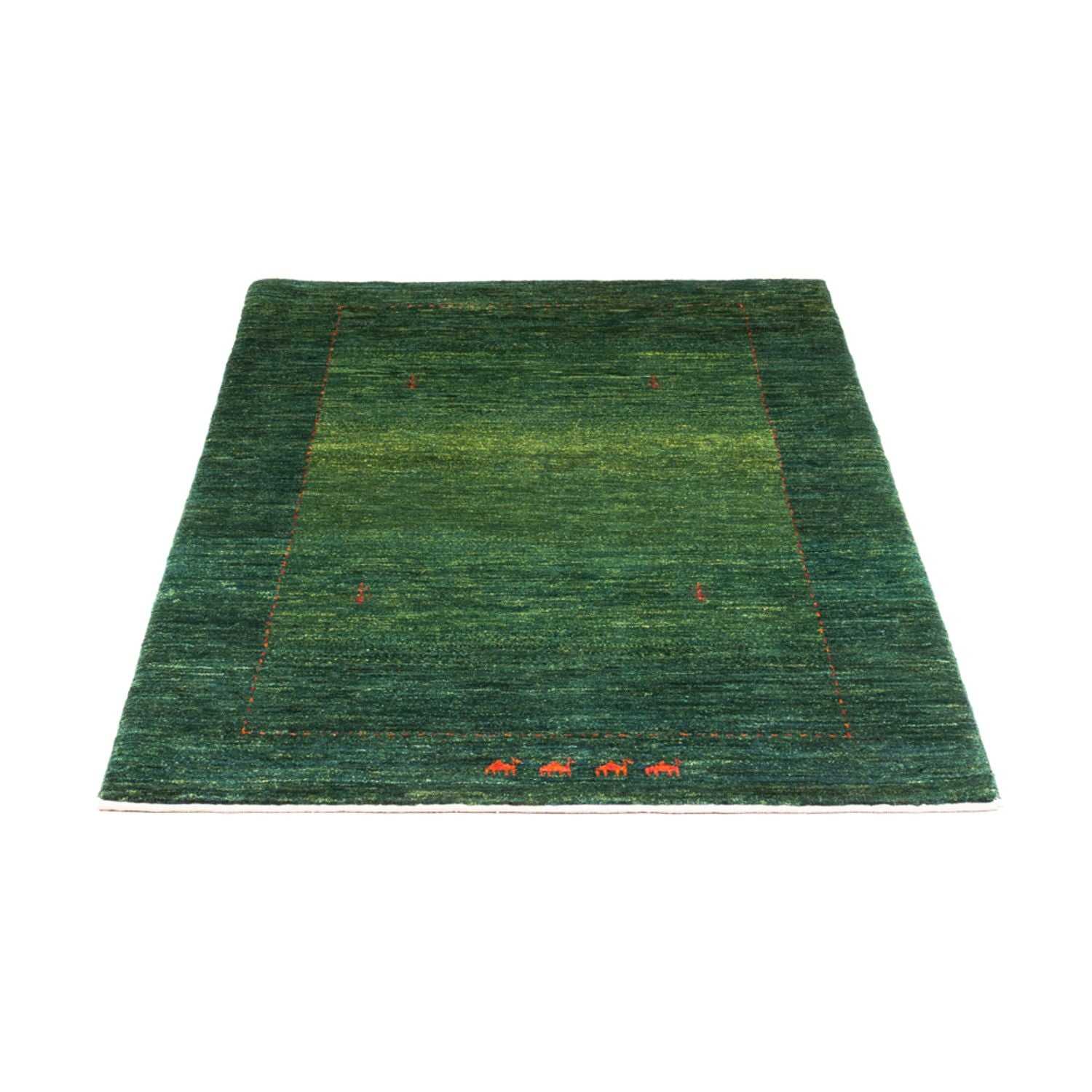 Alfombra Gabbeh - Loribaft Persa - 148 x 97 cm - verde