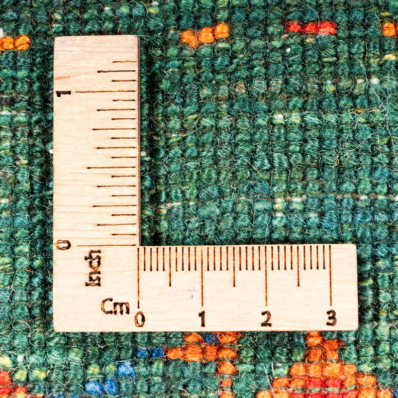 Alfombra Gabbeh - Loribaft Persa - 148 x 97 cm - verde