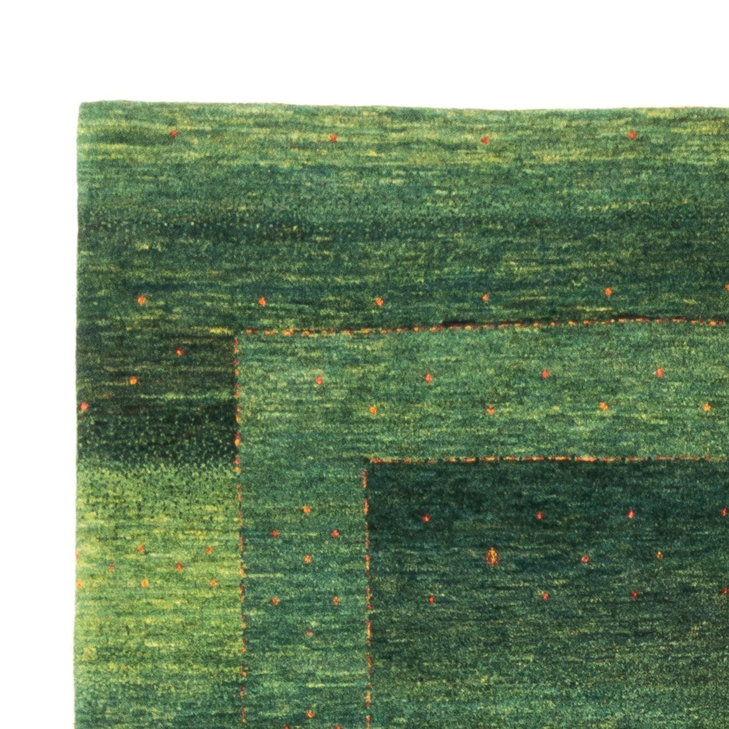 Alfombra Gabbeh - Loribaft Persa - 241 x 162 cm - verde