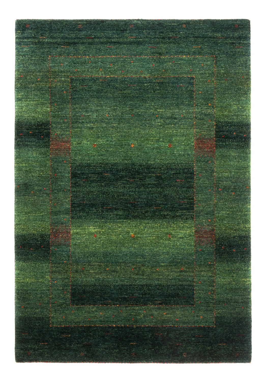 Alfombra Gabbeh - Loribaft Persa - 164 x 110 cm - verde