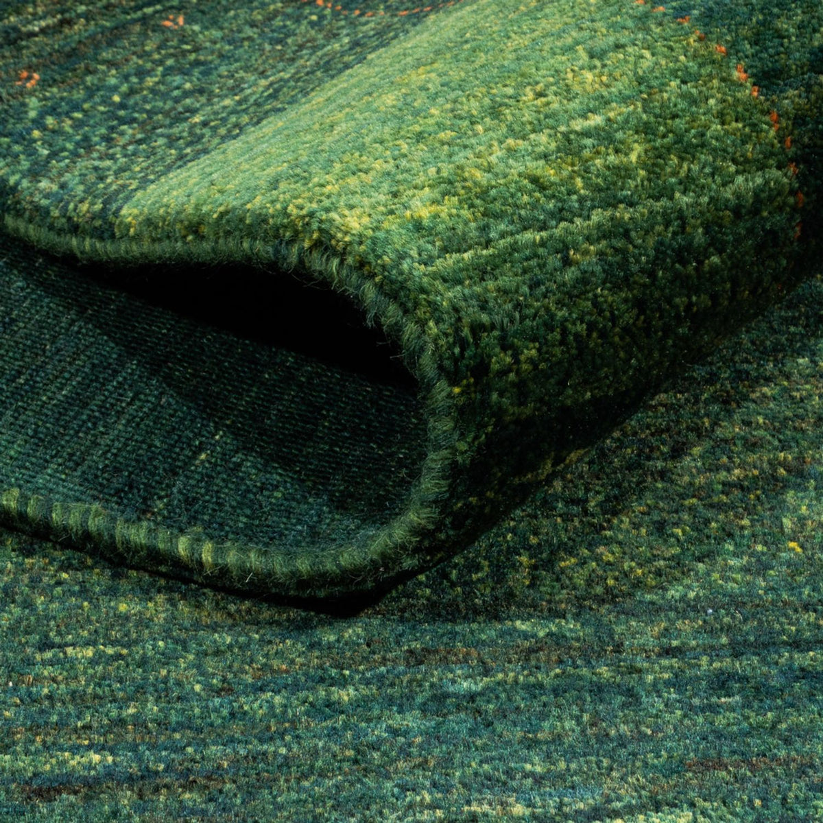 Alfombra Gabbeh - Loribaft Persa - 170 x 110 cm - verde