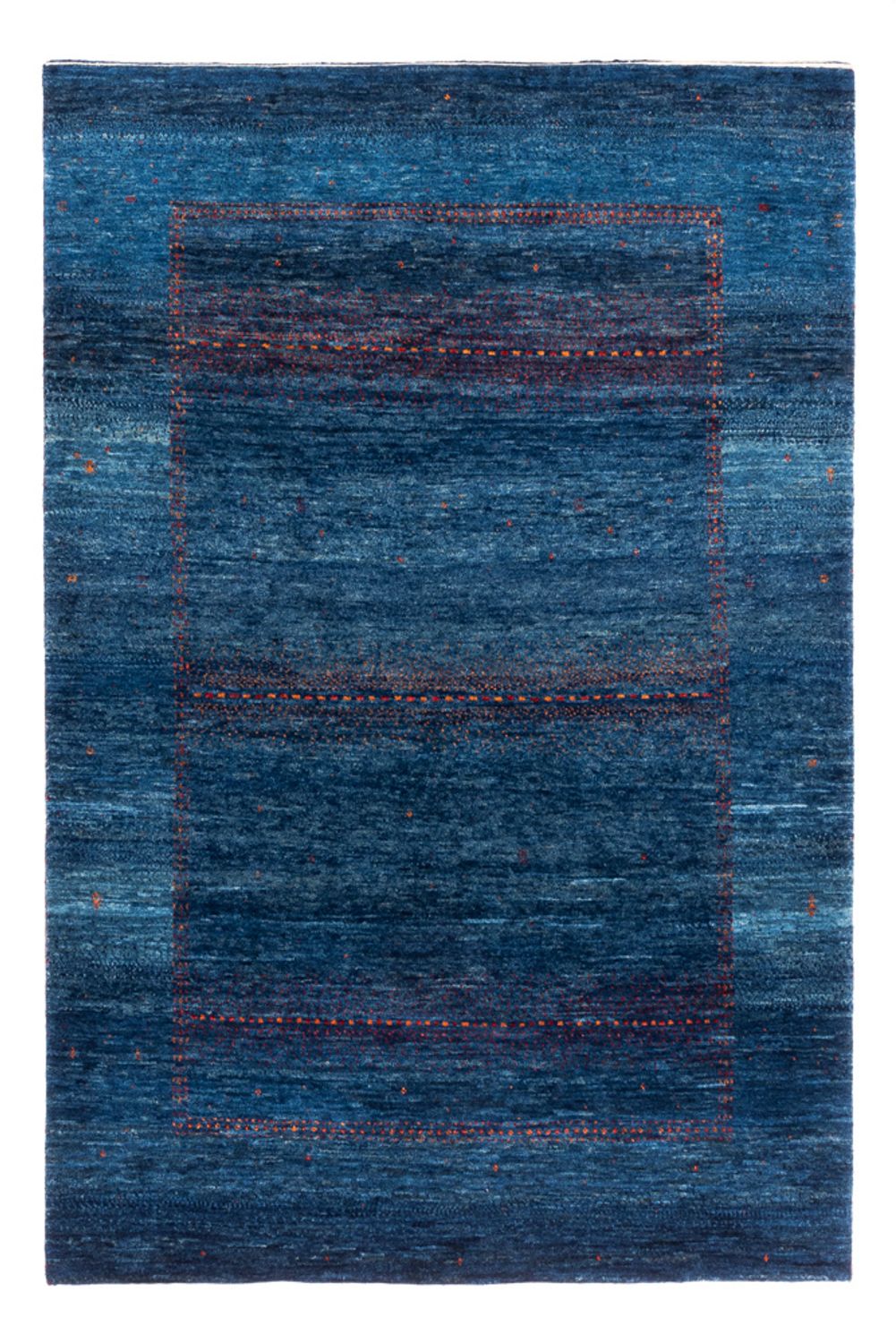 Alfombra Gabbeh - Loribaft Persa - 190 x 128 cm - azul