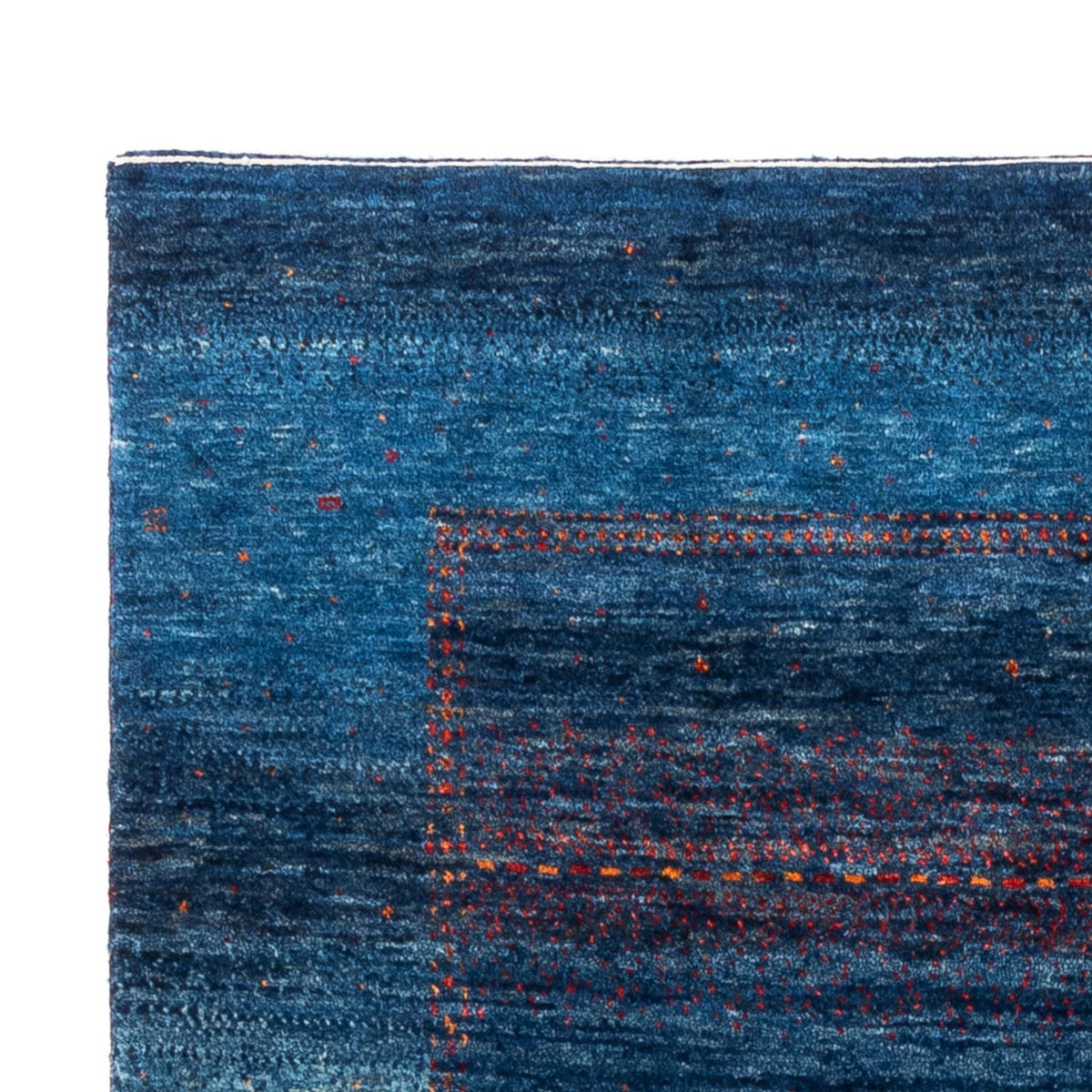 Alfombra Gabbeh - Loribaft Persa - 190 x 128 cm - azul