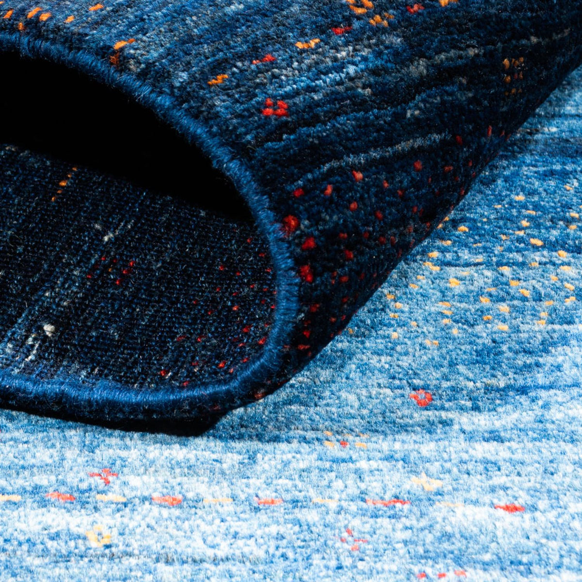 Alfombra Gabbeh - Loribaft Persa - 171 x 116 cm - azul