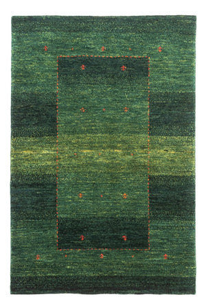 Alfombra Gabbeh - Loribaft Persa - 120 x 79 cm - verde