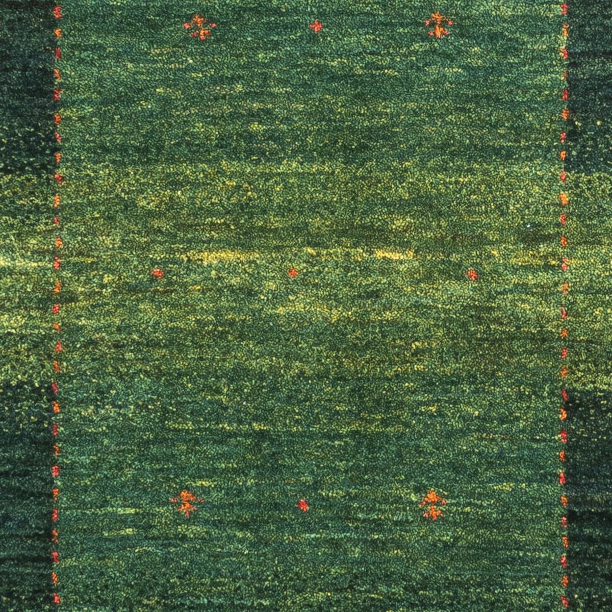 Alfombra Gabbeh - Loribaft Persa - 120 x 79 cm - verde