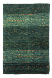 Alfombra Gabbeh - Loribaft Persa - 129 x 84 cm - verde